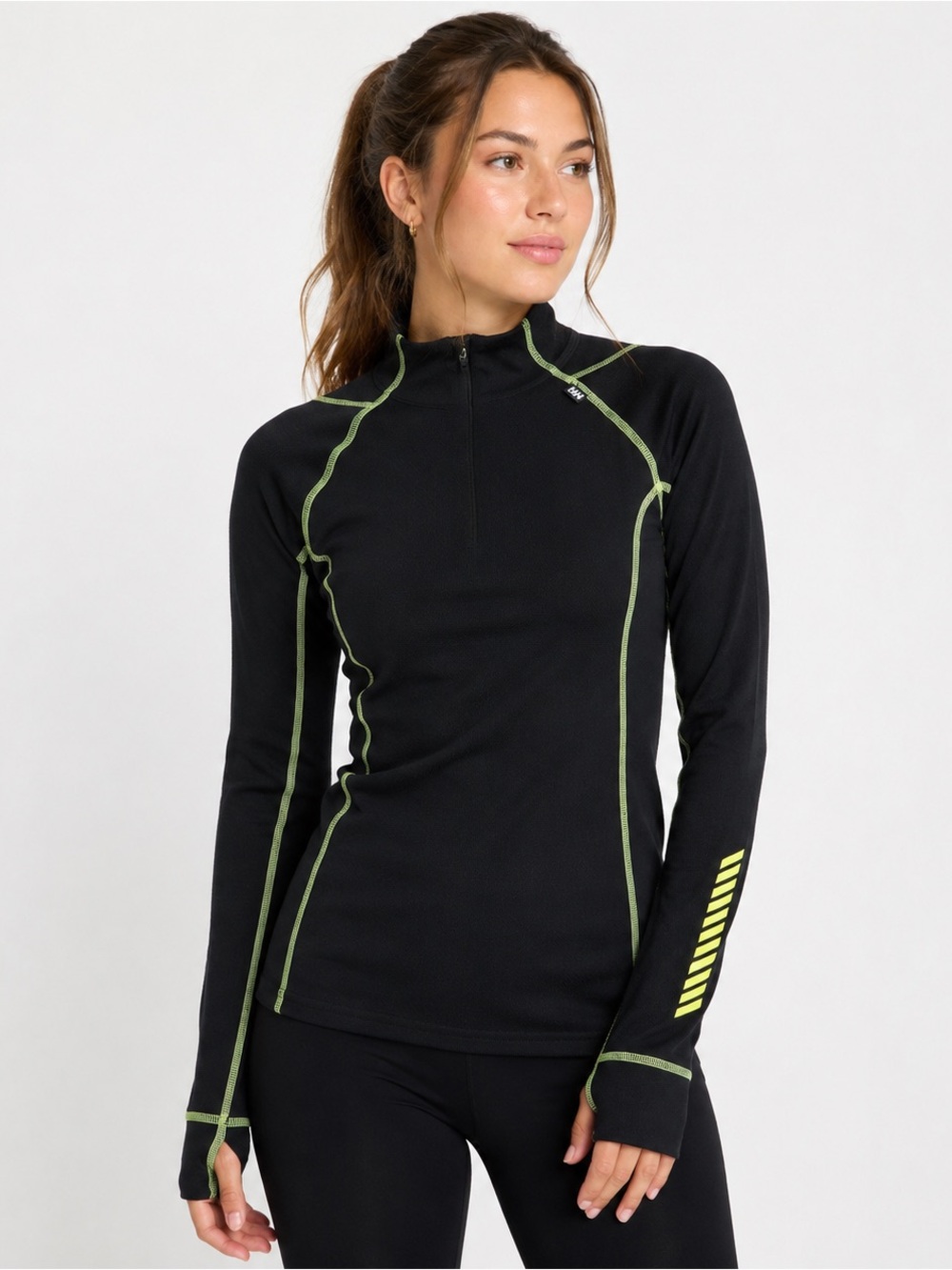Helly Hansen HH Lifa Black 1/4 Zip Base Layer Top Women’s Large